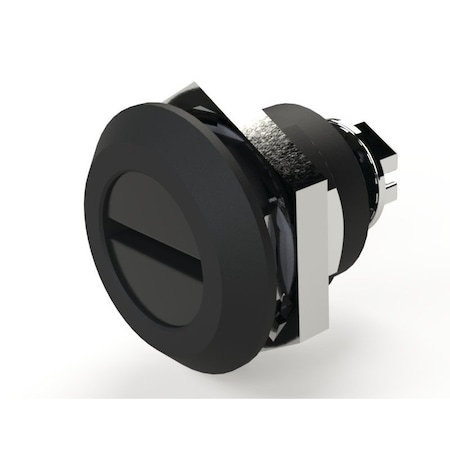 Saginaw Control & Engineering Door Latch, Slotted Black SCE-DLSBB